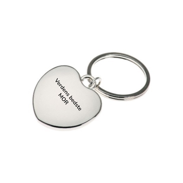 Hjerte nøglering med navn